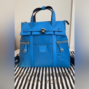 Henri Bendel Jetsetter Backpack Blue Women's